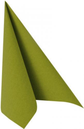 Papstar Servietten 40cm 1/4 Falz Royal olivgrün 50 Stk.
