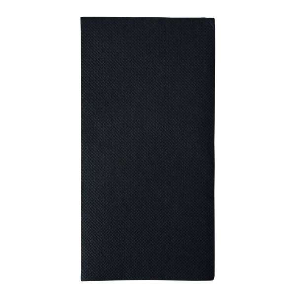 Papstar Servietten 40cm 1/8 Falz Royal Schwarz 50 Stk.