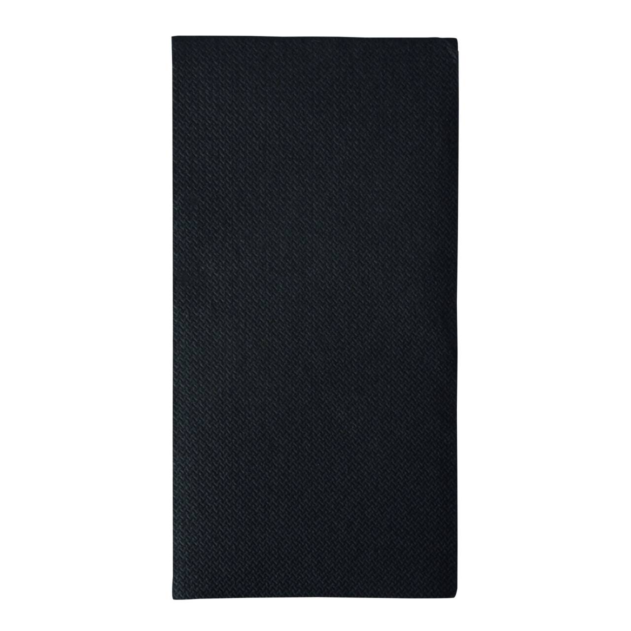 Papstar Servietten 40cm 1/8 Falz Royal Schwarz 50 Stk.