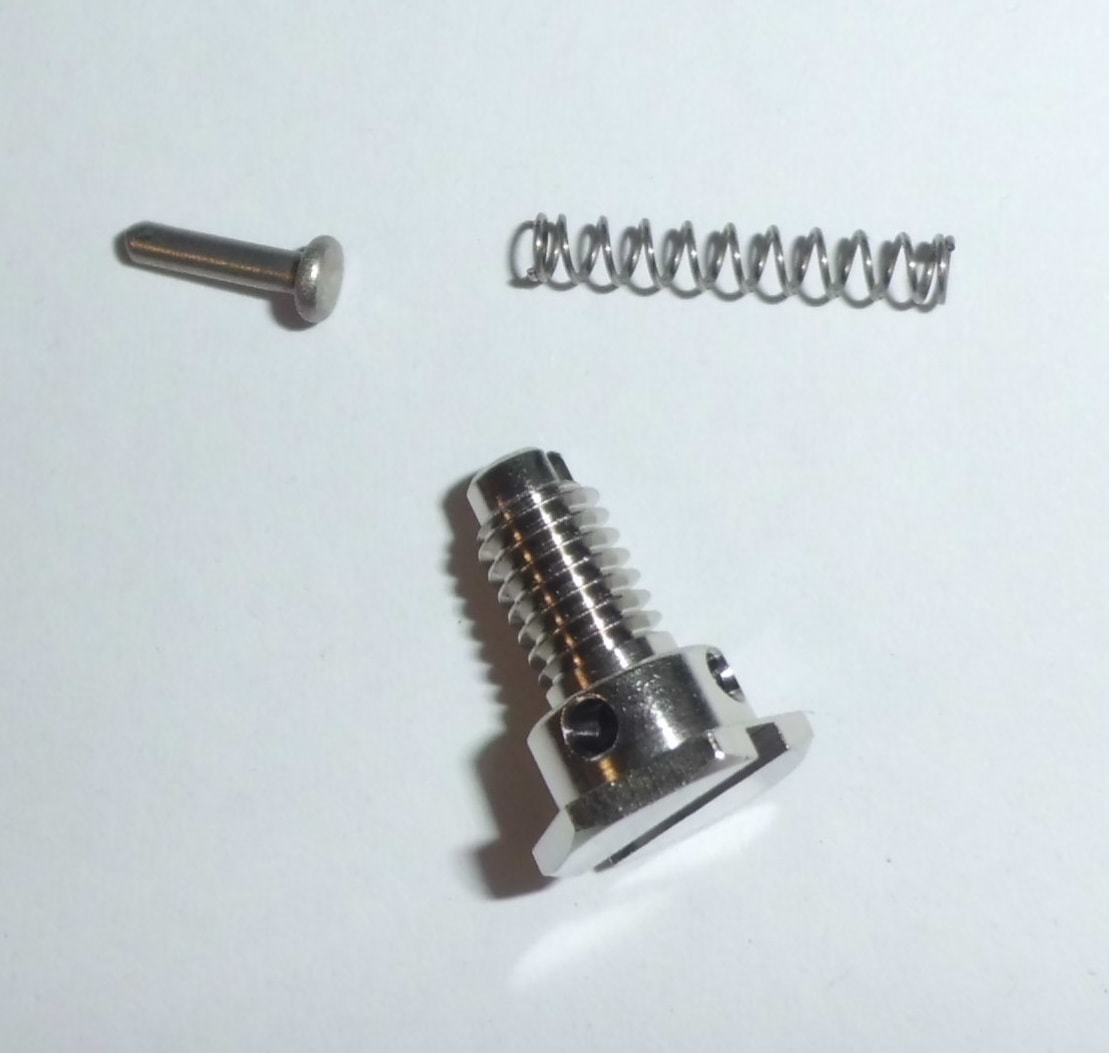 Quick Mill Brühkopfschraube für Thermoblock +Feder+Stift