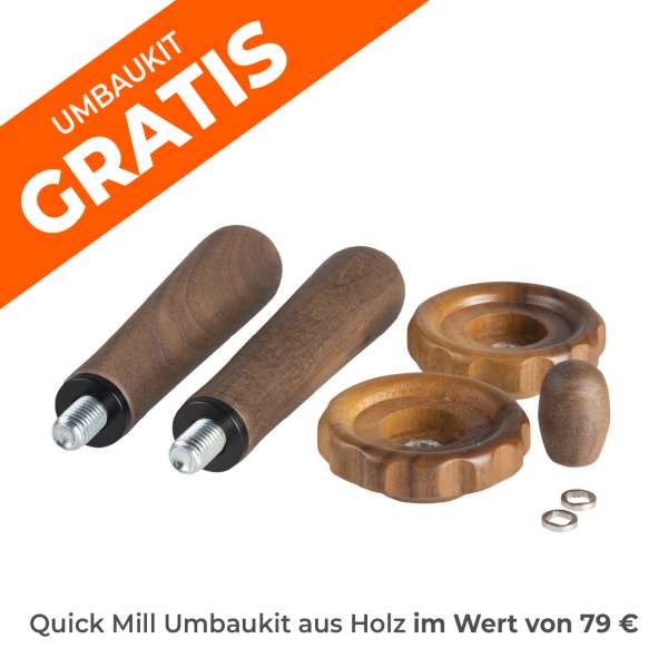 Quick Mill Espressomaschine Rubino Plus + GRATIS Umbaukit aus Holz für Rubino Plus – Bild 3