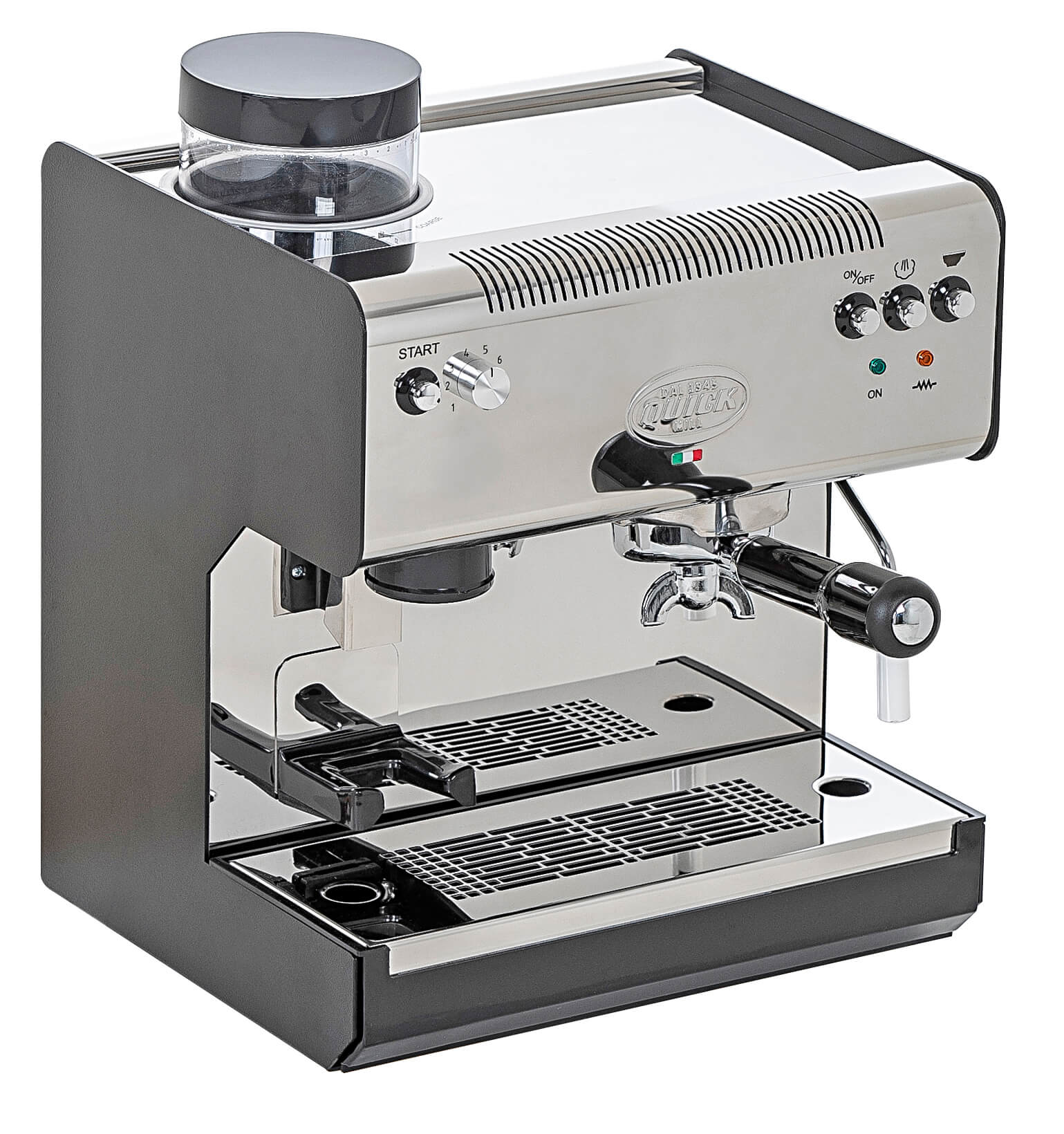 Quick Mill Superiore 02835 Espressomaschine mit Kaffeemühle