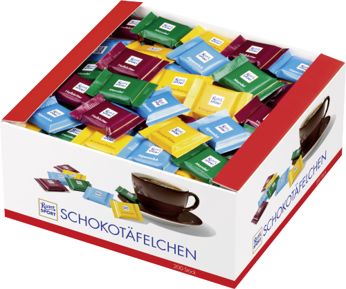 Ritter Sport Quadretties Schokotäfelchen 200x5g