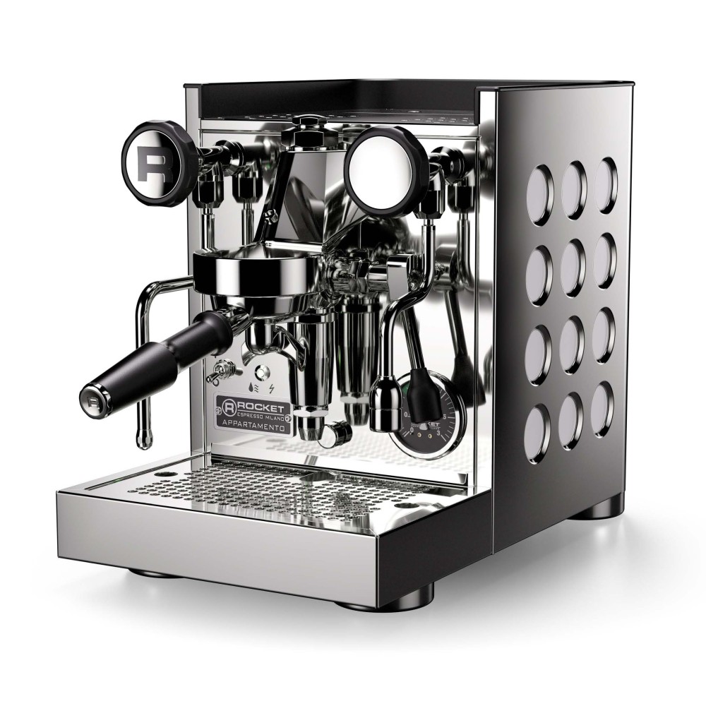 Rocket Appartamento TCA Espressomaschine Chrom weiß