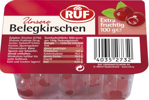 Ruf Belegkirschen rot 100g