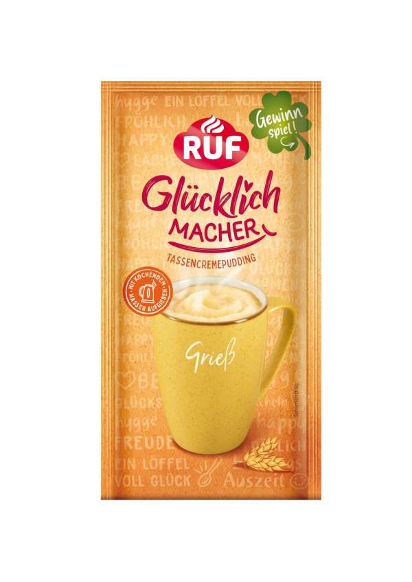 Ruf Glücklichmacher Tassenpudding Grieß 59g