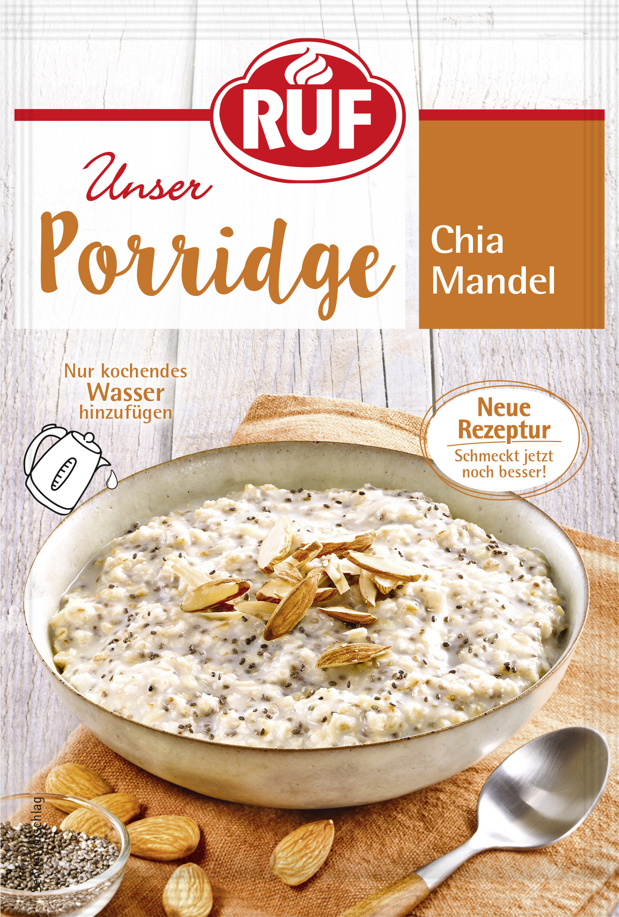 Ruf Porridge Chia Mandel 65g