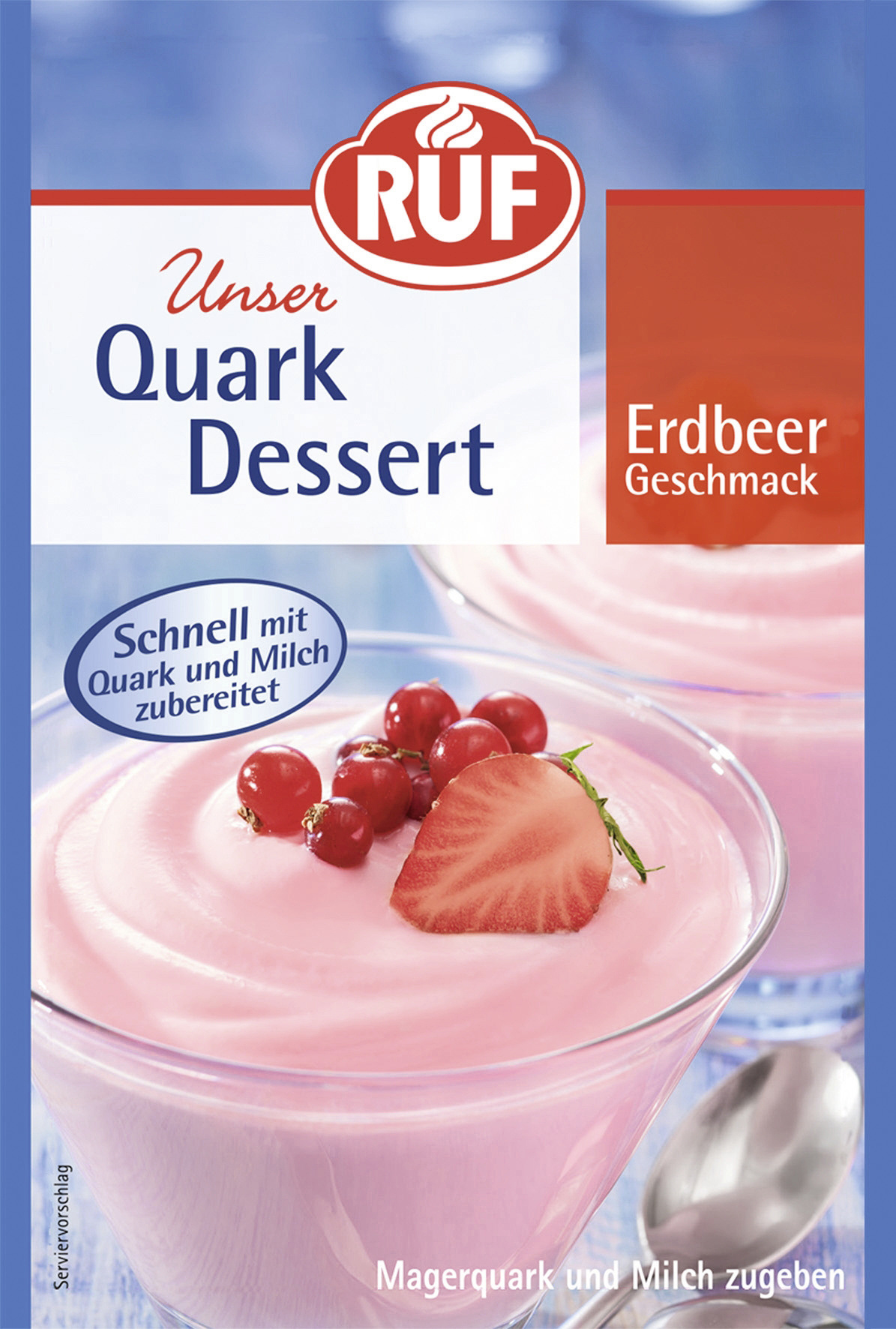 Ruf Quark Dessert Erdbeer 55g