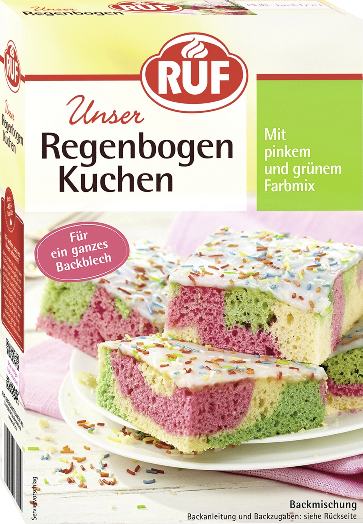 Ruf Regenbogenkuchen Backmischung 840g
