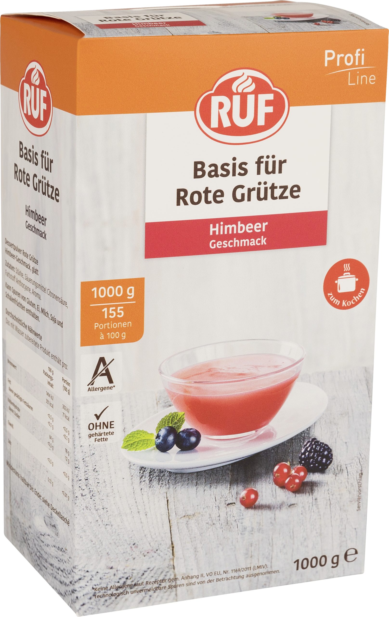 Ruf Rote Grütze Himbeer glatt 1kg