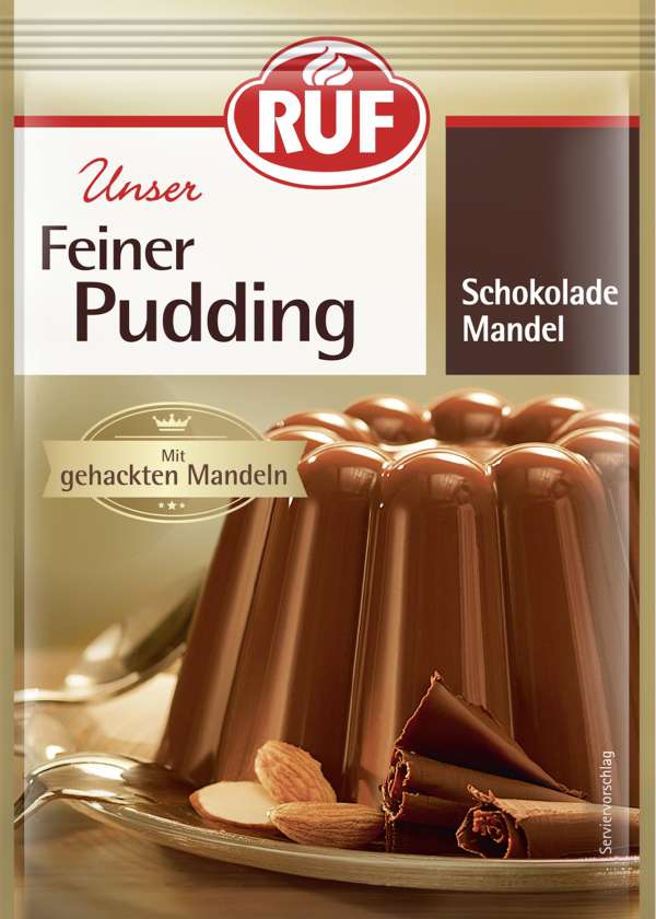 Ruf Schokolade Mandel Puding 3x50g
