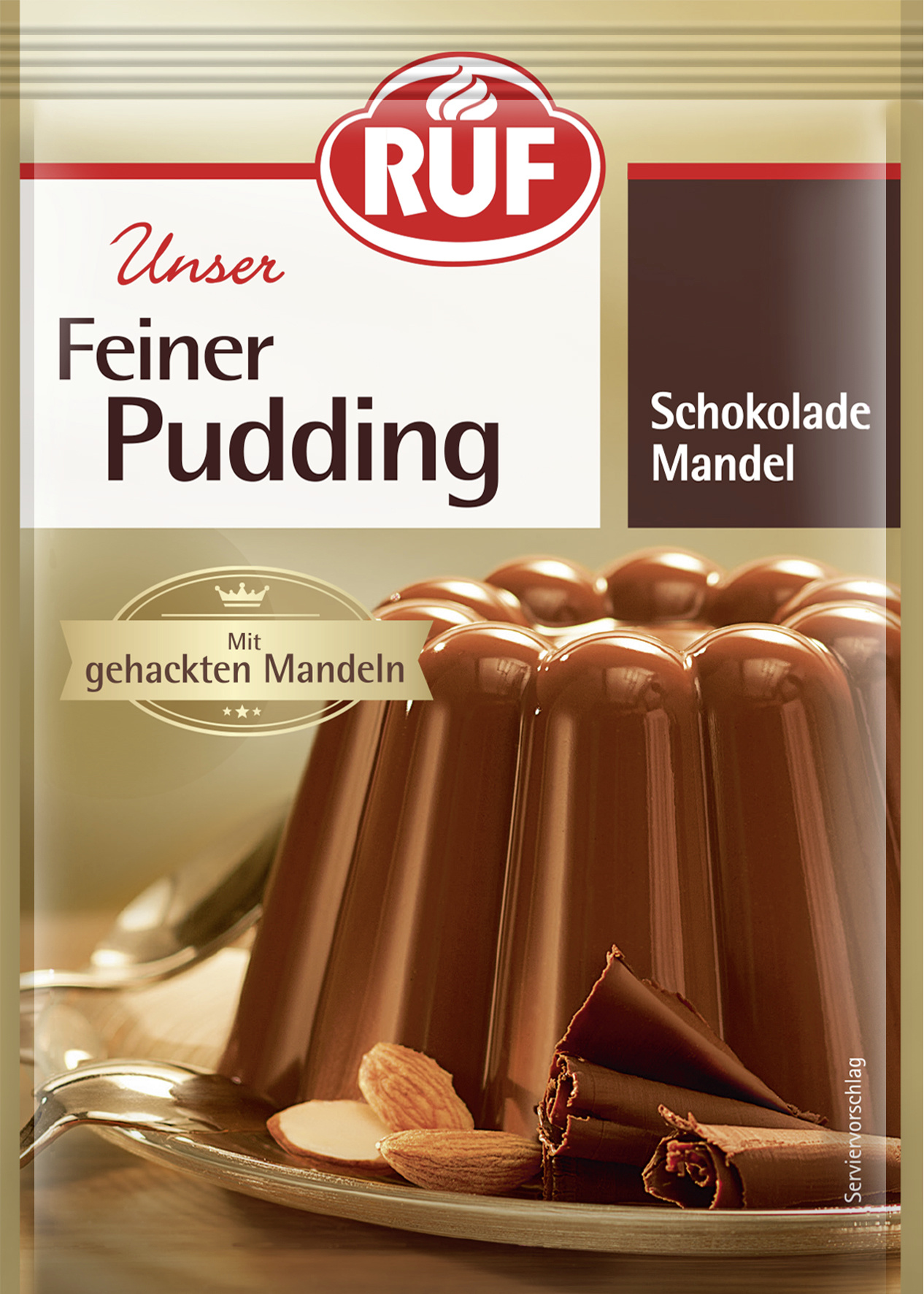 Ruf Schokolade Mandel Puding 3x50g