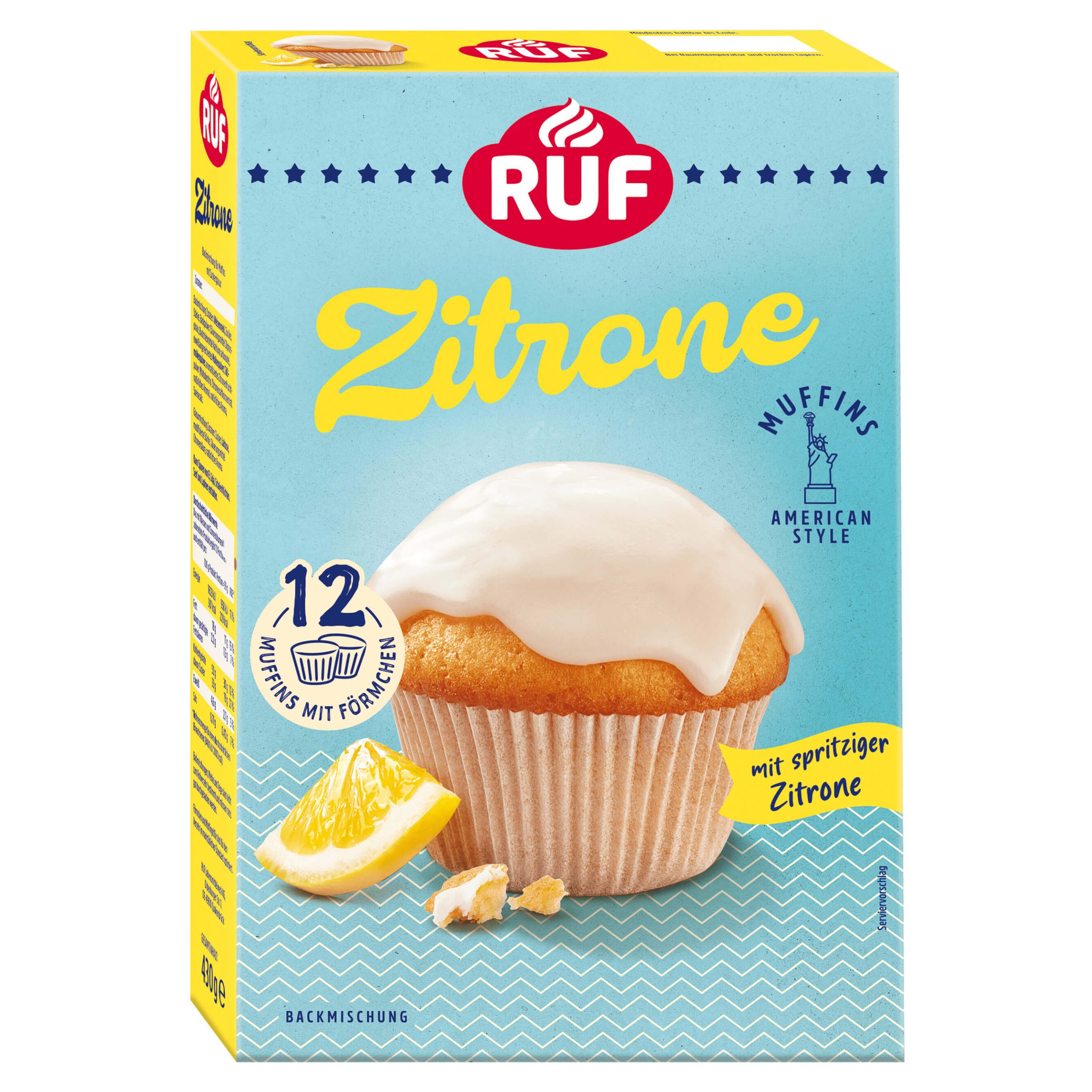 Ruf Zitronen Muffins Backmischung 430g