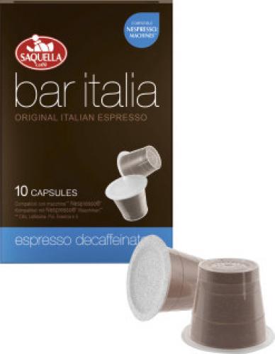 Saquella Caffe Bar Italia Espresso entkoffeiniert 10x5g