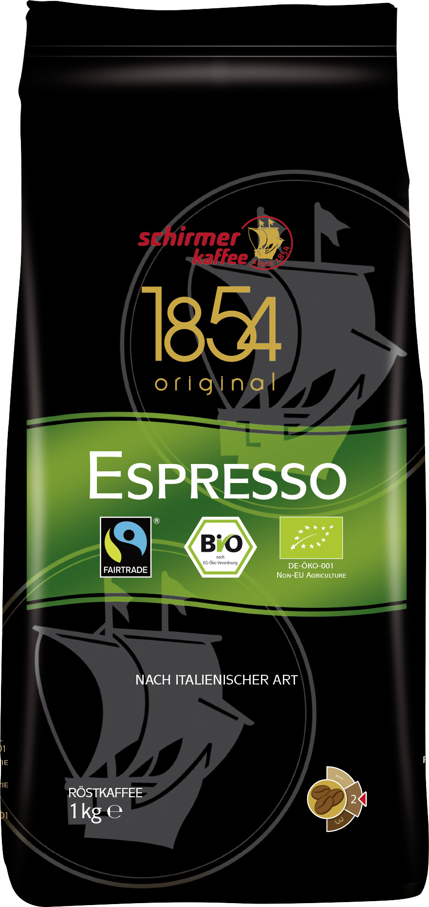 Schirmer BIO Espresso ganze Bohnen 1kg