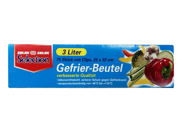 Selex Selection Gefrier-Beutel 3l, 75 Stück