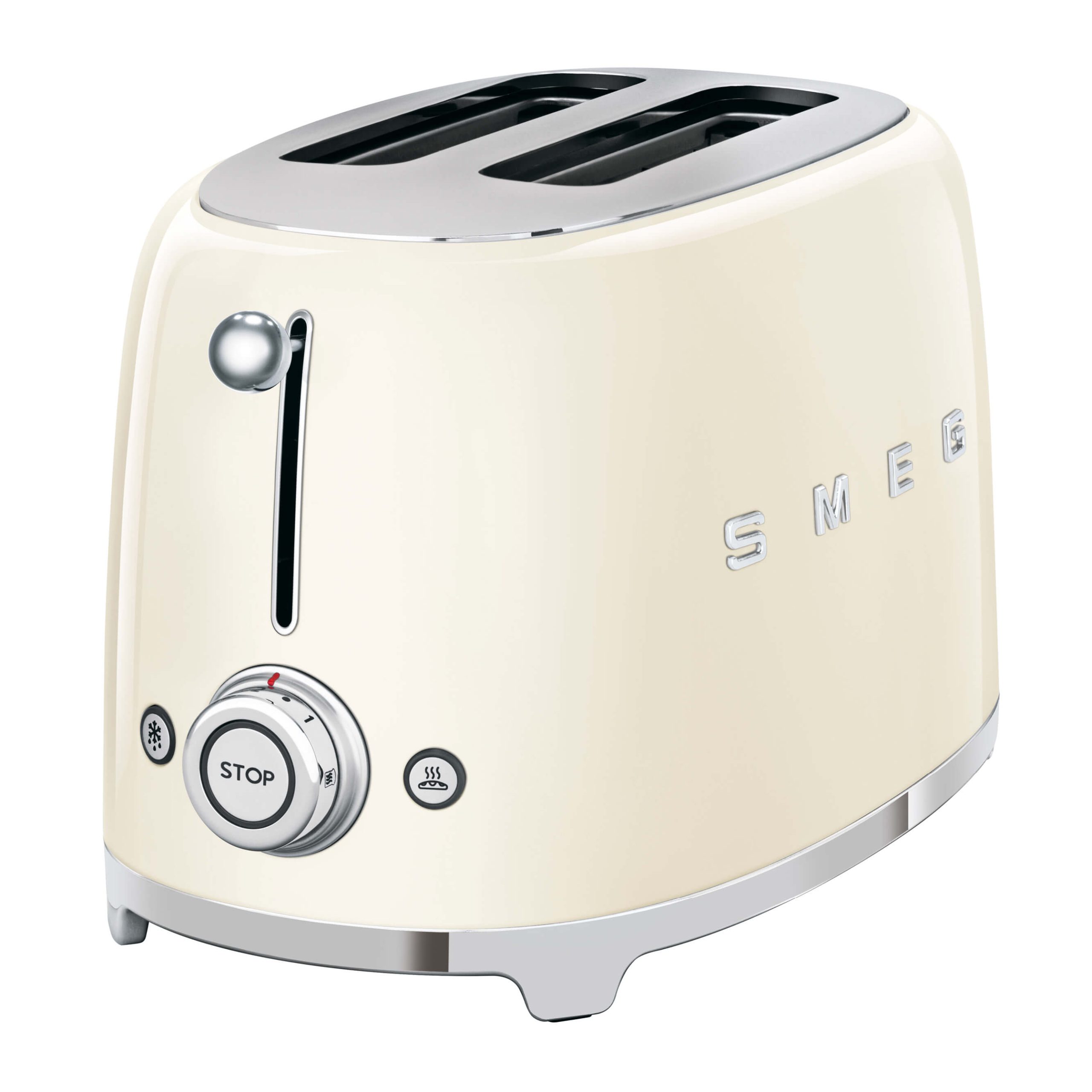 SMEG 2-Schlitz-Toaster creme TSF01CREU kompakt
