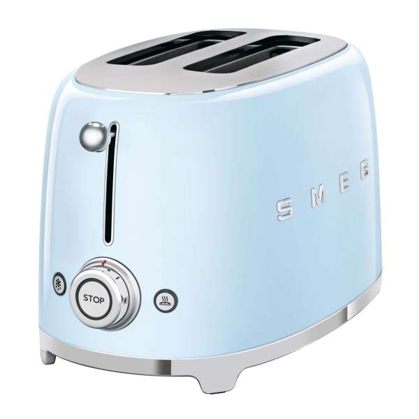 SMEG 2-Schlitz-Toaster pastellblau TSF01PBEU kompakt – Bild 2