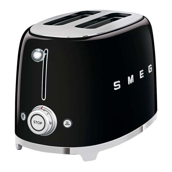 SMEG 2-Schlitz-Toaster schwarz TSF01BLEU kompakt – Bild 2