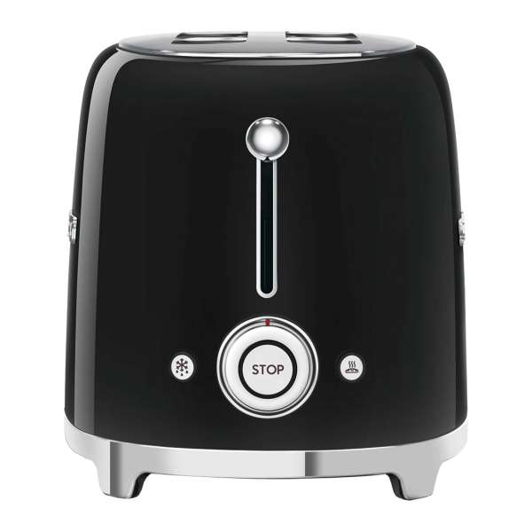 SMEG 2-Schlitz-Toaster schwarz TSF01BLEU kompakt – Bild 3