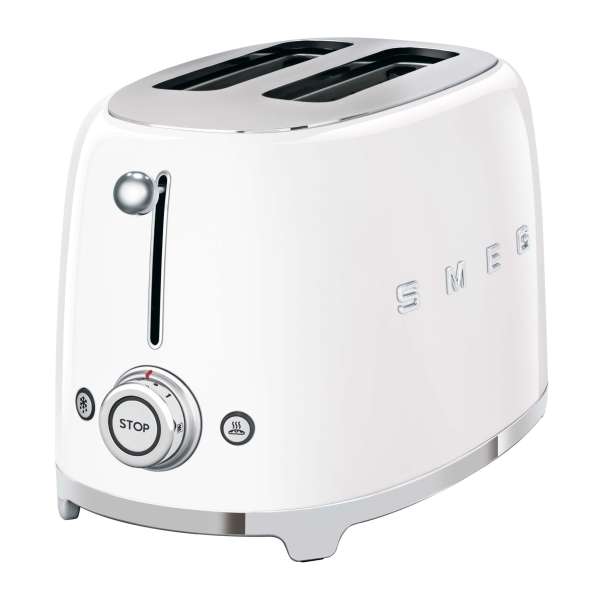 SMEG 2-Schlitz-Toaster weiß TSF01WHEU kompakt – Bild 2