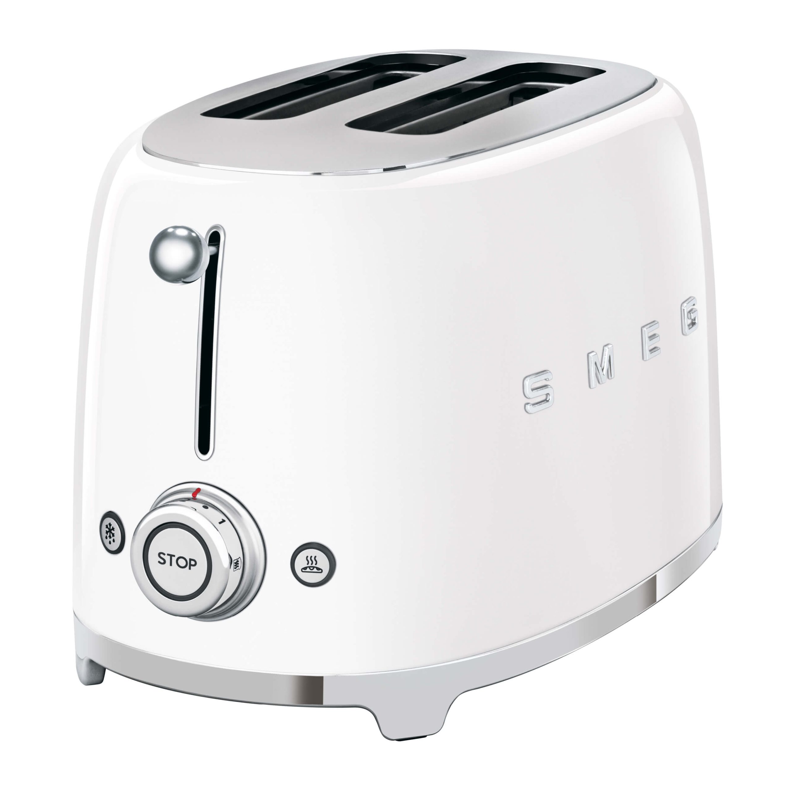 SMEG 2-Schlitz-Toaster weiß TSF01WHEU kompakt