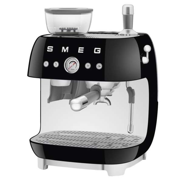 SMEG Espressomaschine mit Mahlwerk EGF03BLEU schwarz – Bild 2