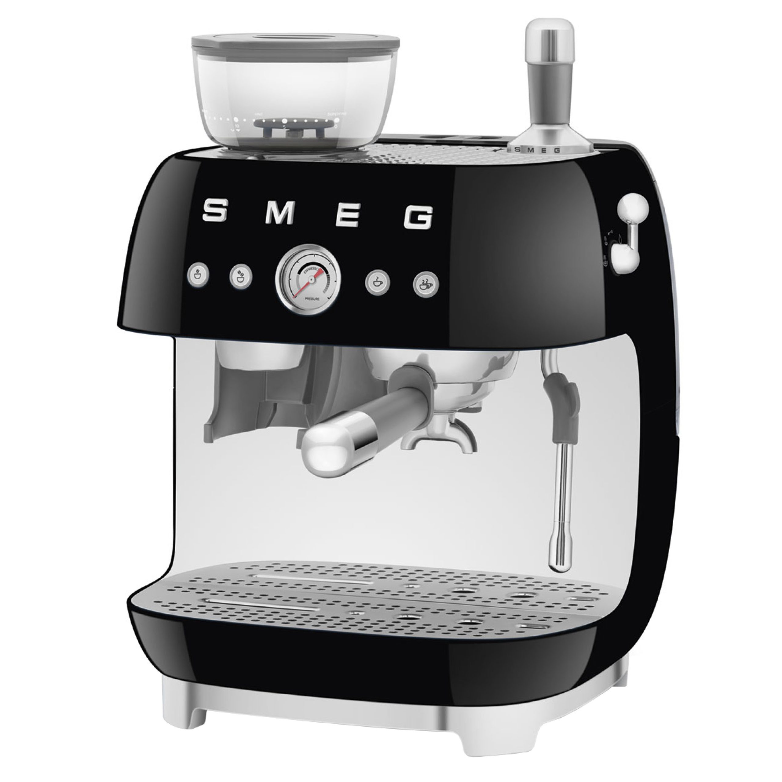 SMEG Espressomaschine mit Mahlwerk EGF03BLEU schwarz