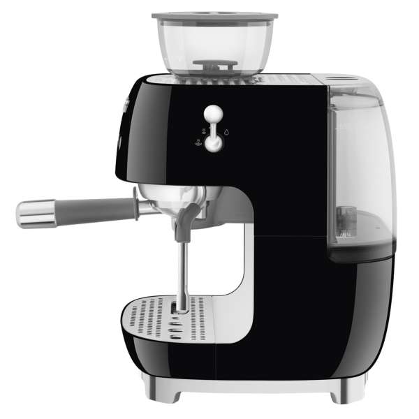 SMEG Espressomaschine mit Mahlwerk EGF03BLEU schwarz – Bild 3