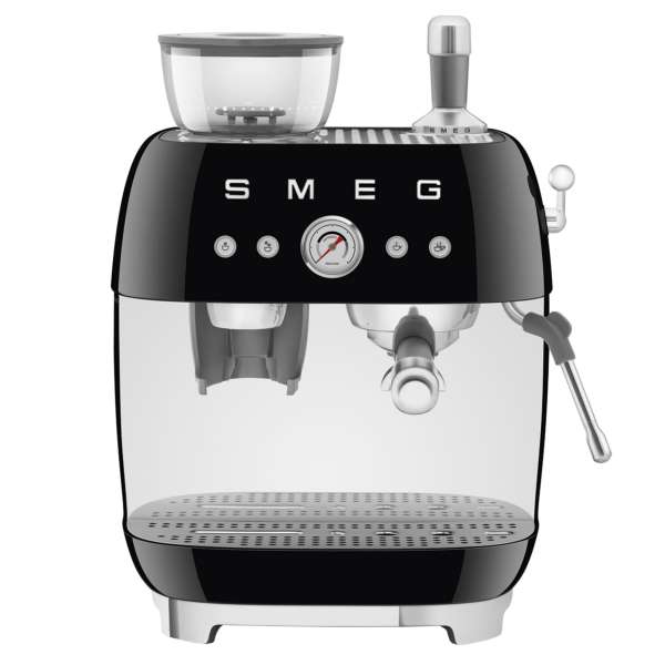 SMEG Espressomaschine mit Mahlwerk EGF03BLEU schwarz