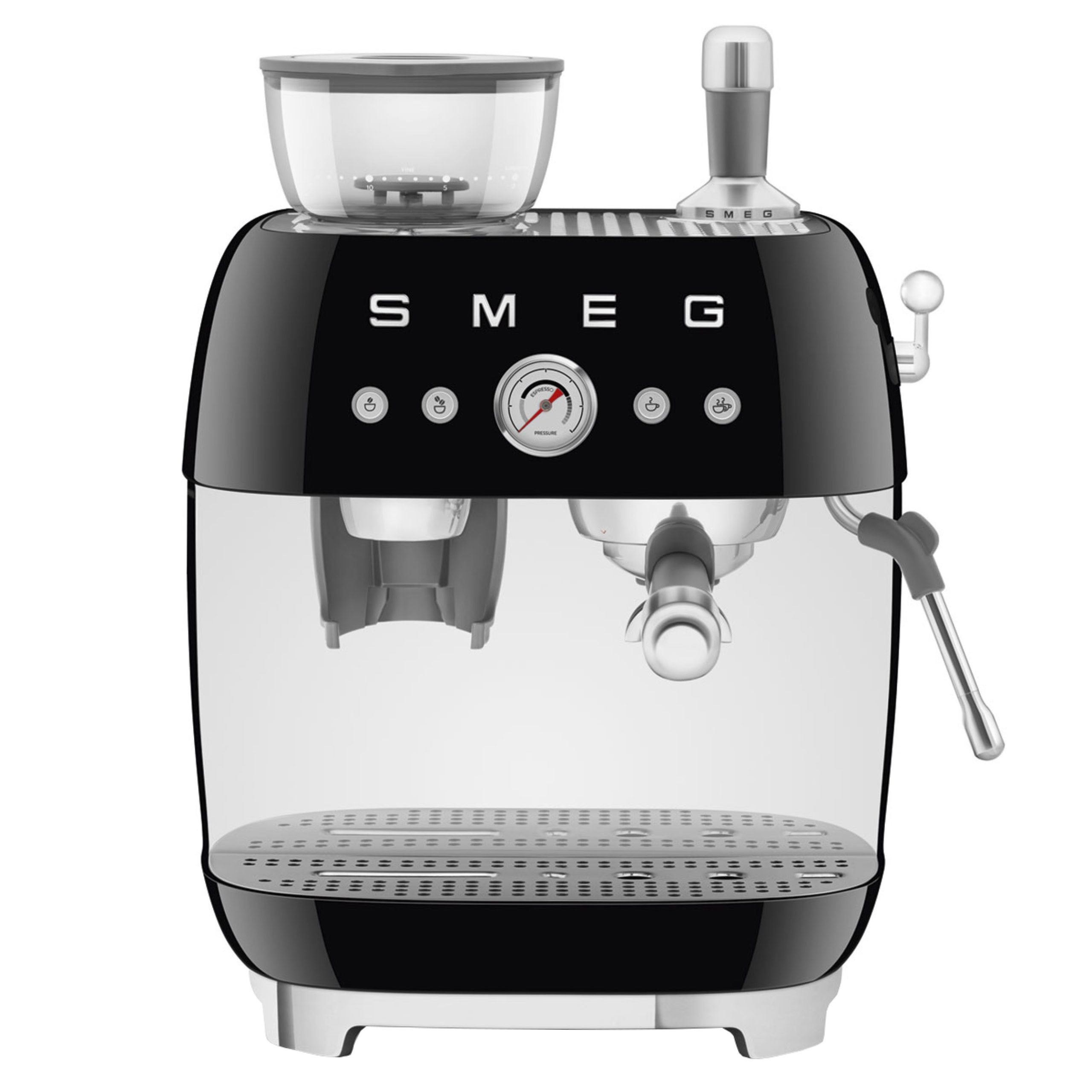 SMEG Espressomaschine mit Mahlwerk EGF03BLEU schwarz