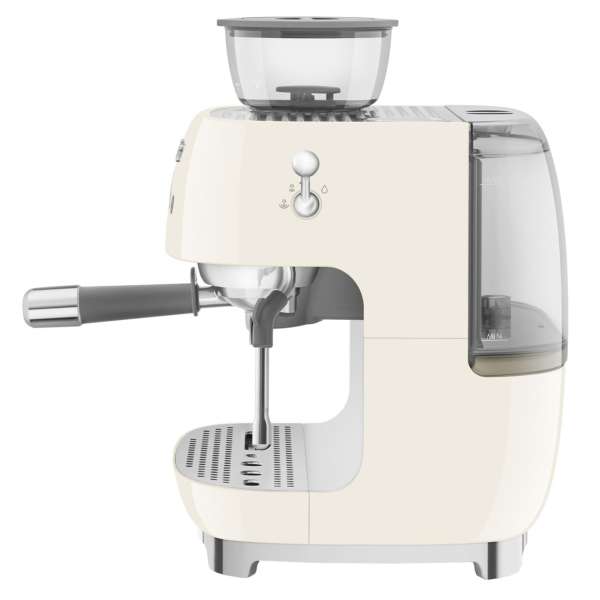 SMEG Espressomaschine mit Mahlwerk EGF03CREU creme – Bild 3