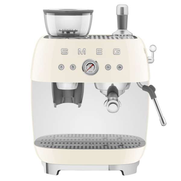 SMEG Espressomaschine mit Mahlwerk EGF03CREU creme