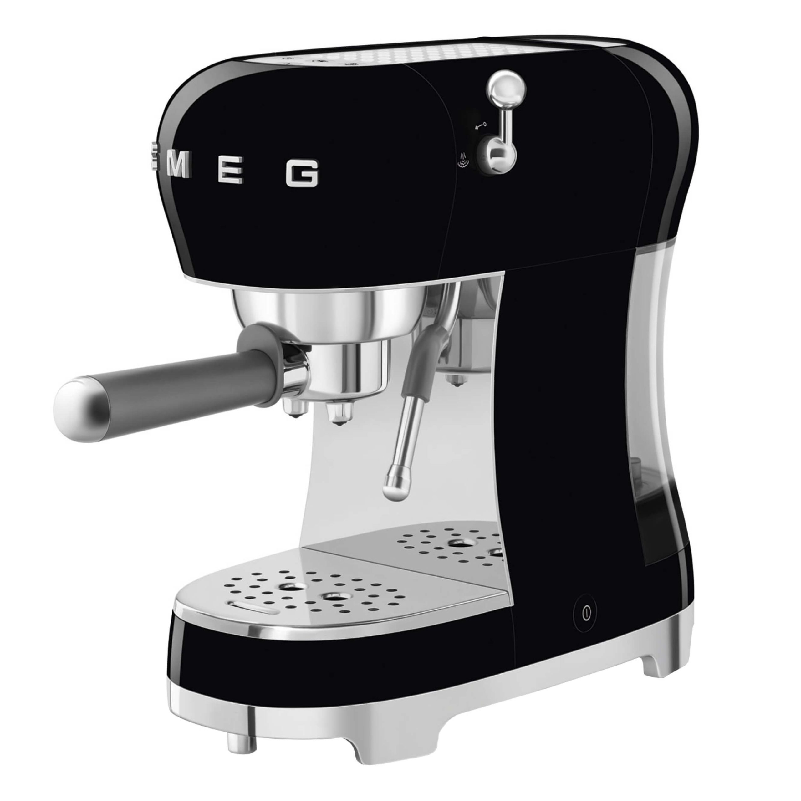 SMEG Espressomaschine schwarz ECF02BLEU