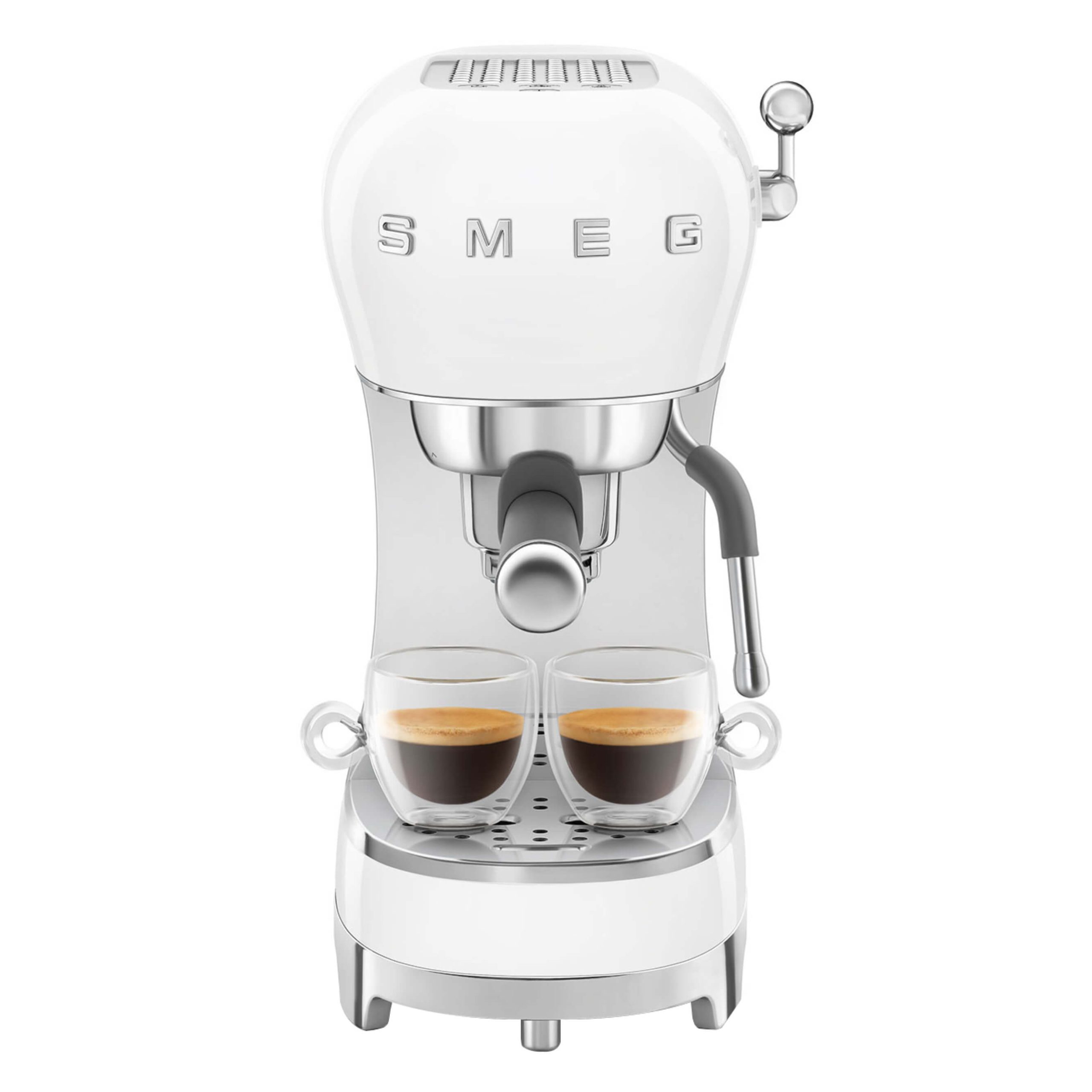SMEG Espressomaschine weiß ECF02WHEU