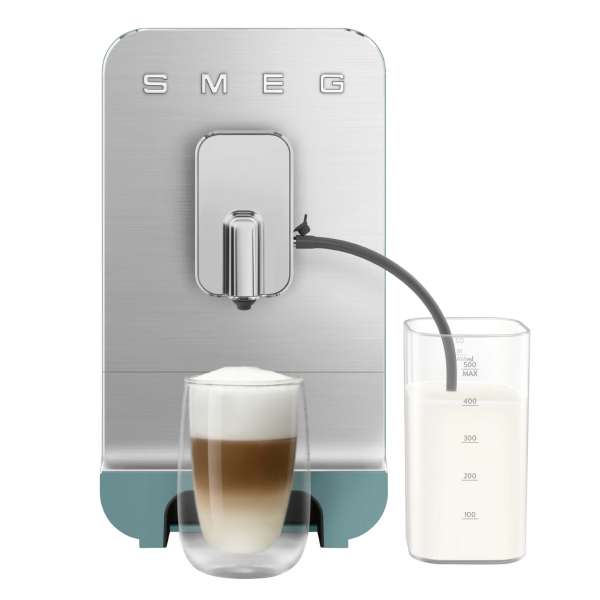 SMEG Kaffeevollautomat mit Milchfunktion emerald green BCC13EGMEU – Bild 4
