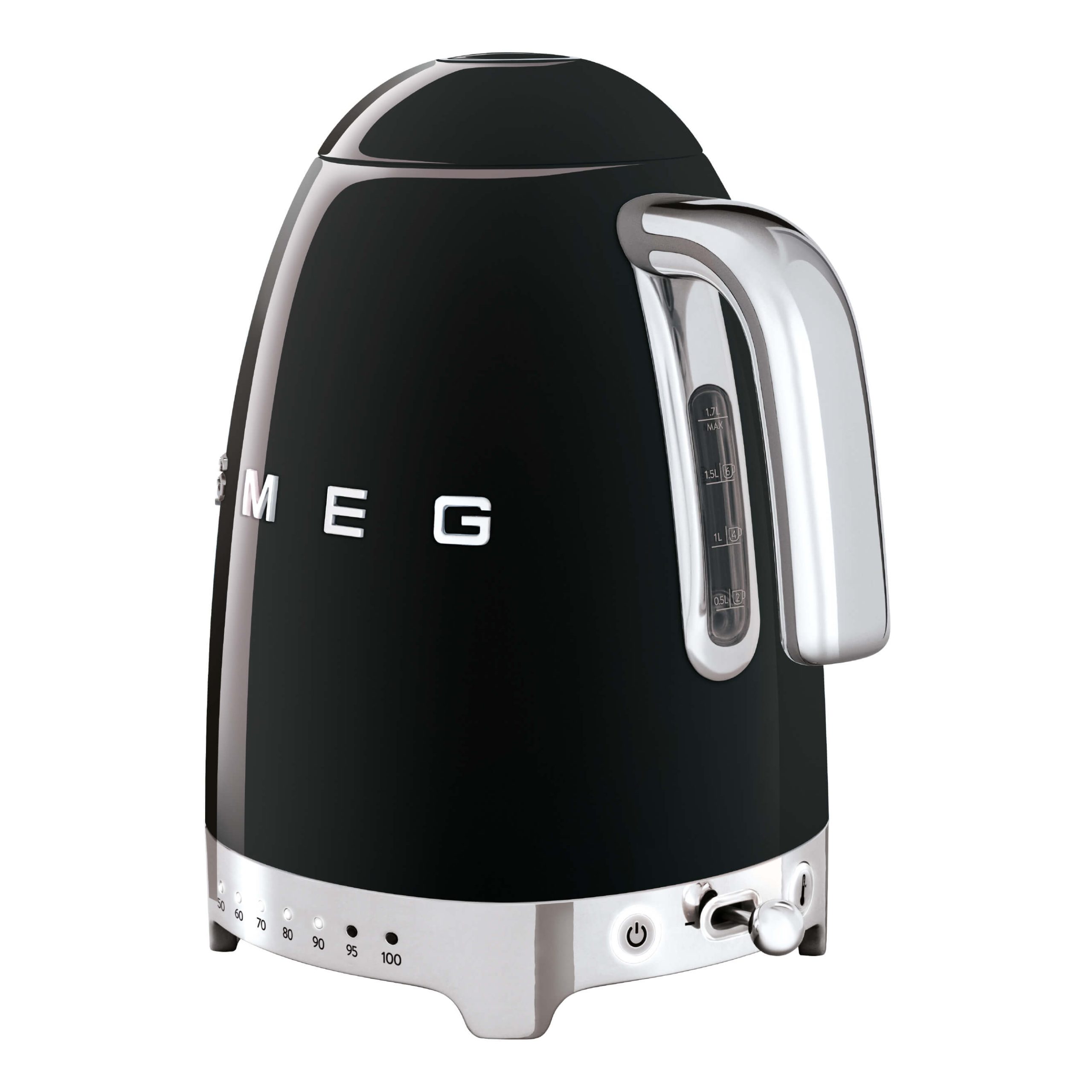 SMEG Wasserkocher varieable Temperatur schwarz KLF04BLEU
