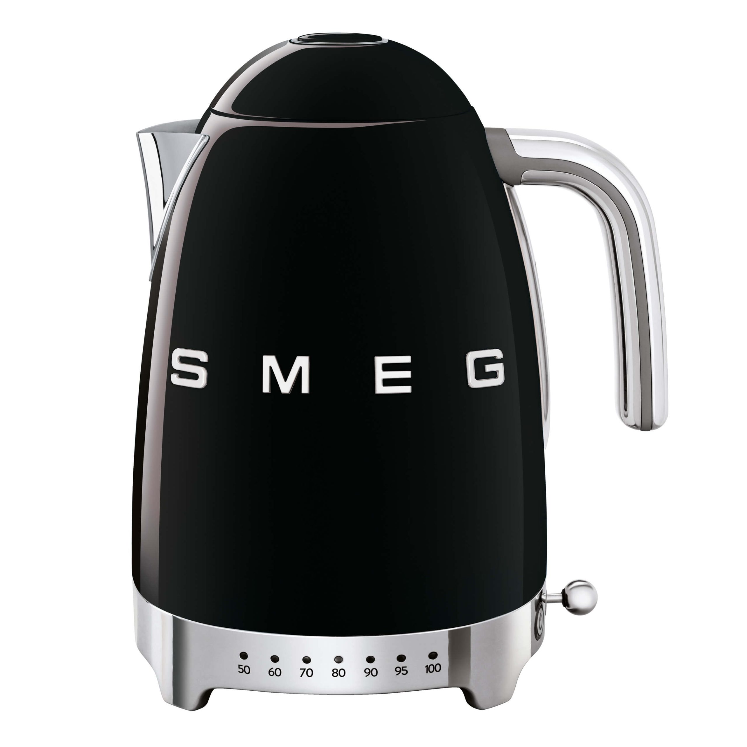 SMEG Wasserkocher varieable Temperatur schwarz KLF04BLEU