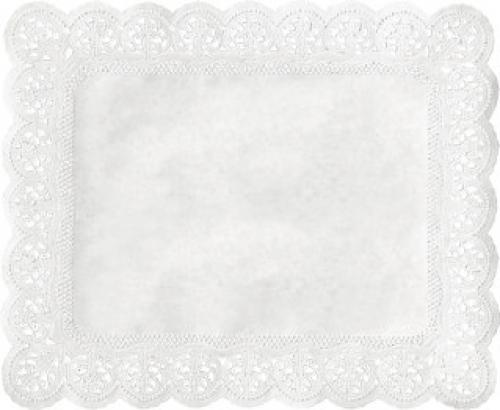 Spitzenpapiere 100 Stück, eckig 40 cm x 30 cm weiss