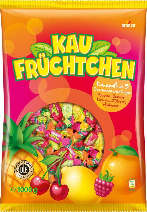 Storck Kau Früchtchen Kaubonbons 1kg