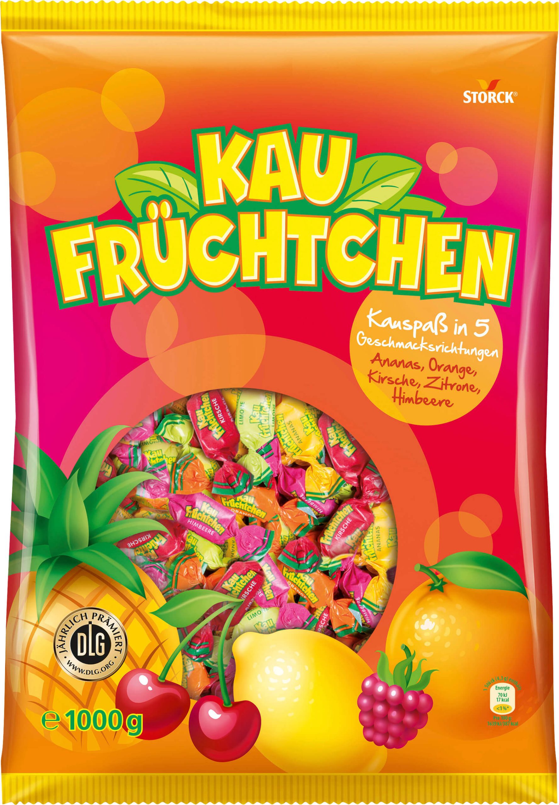 Storck Kau Früchtchen Kaubonbons 1kg