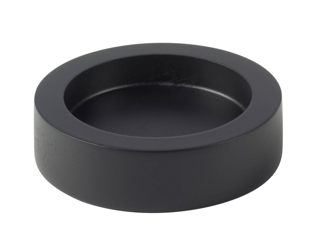 Tamper Puck Wood Black