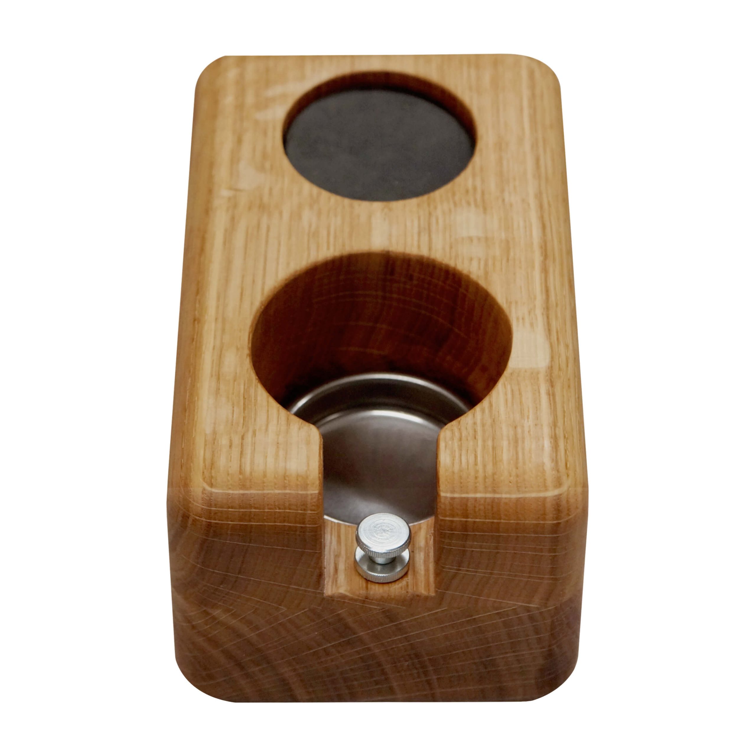Tamperstation Vollholz Eiche natur – handgefertigt by HKS