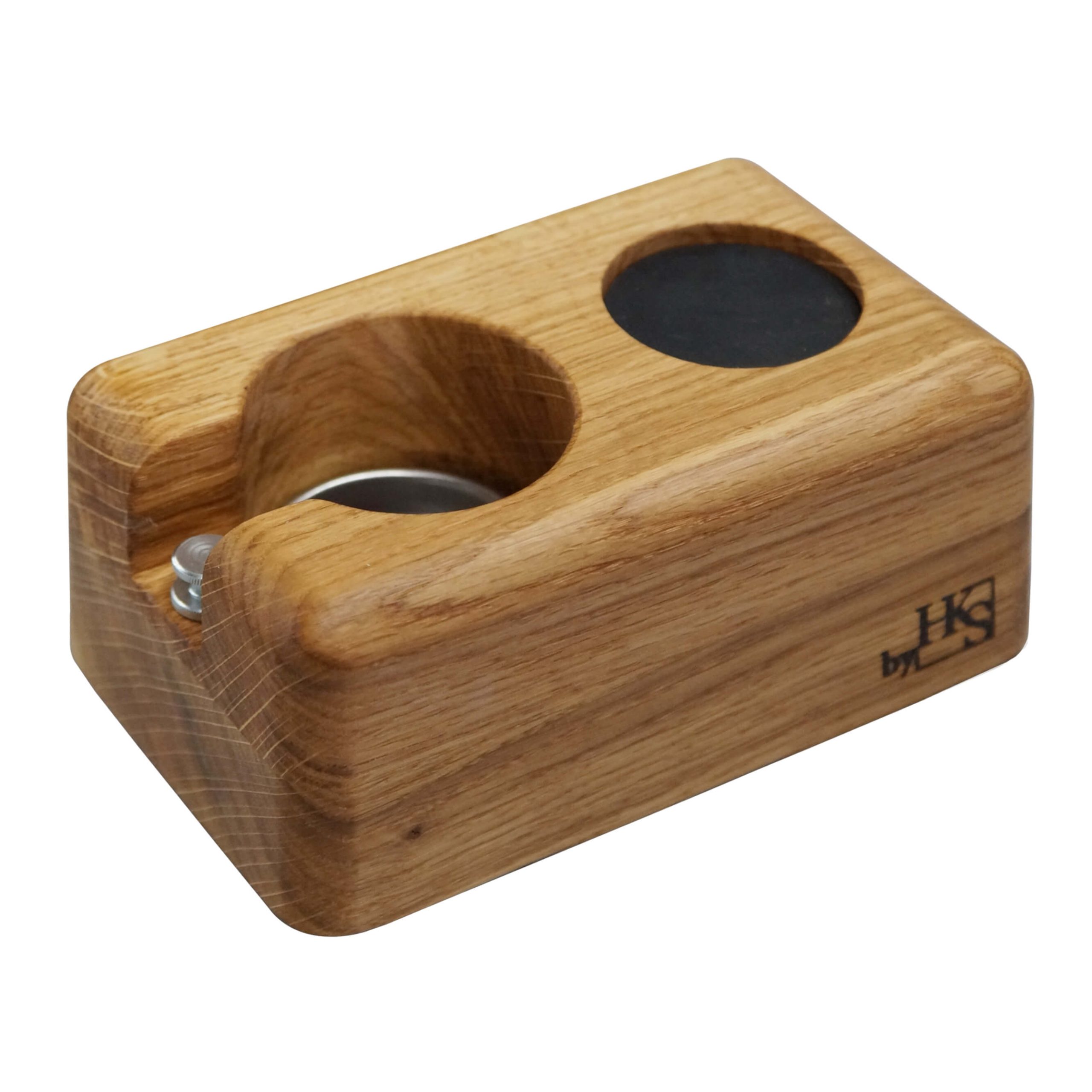 Tamperstation Vollholz Eiche natur - handgefertigt by HKS