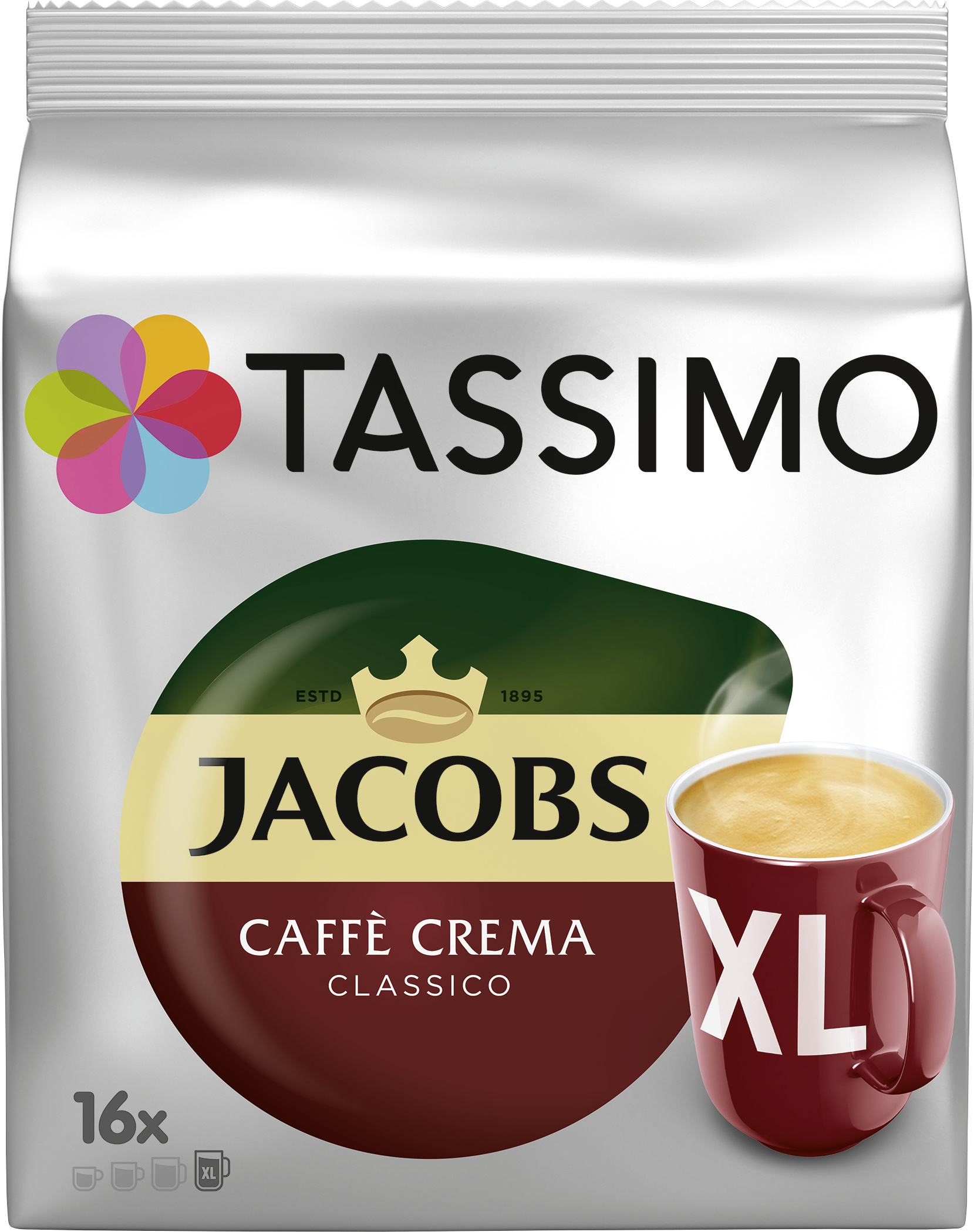 Tassimo Jacobs Caffè Crema Classico XL 16x8,3g