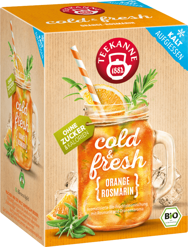 Teekanne BIO cold & fresh Orange-Rosmarin 15x2,75g