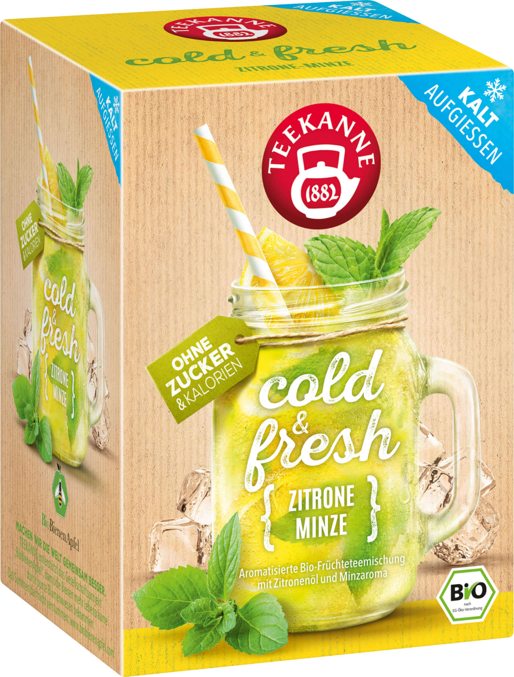 Teekanne BIO cold & fresh Zirone-Minze 15x2,75g