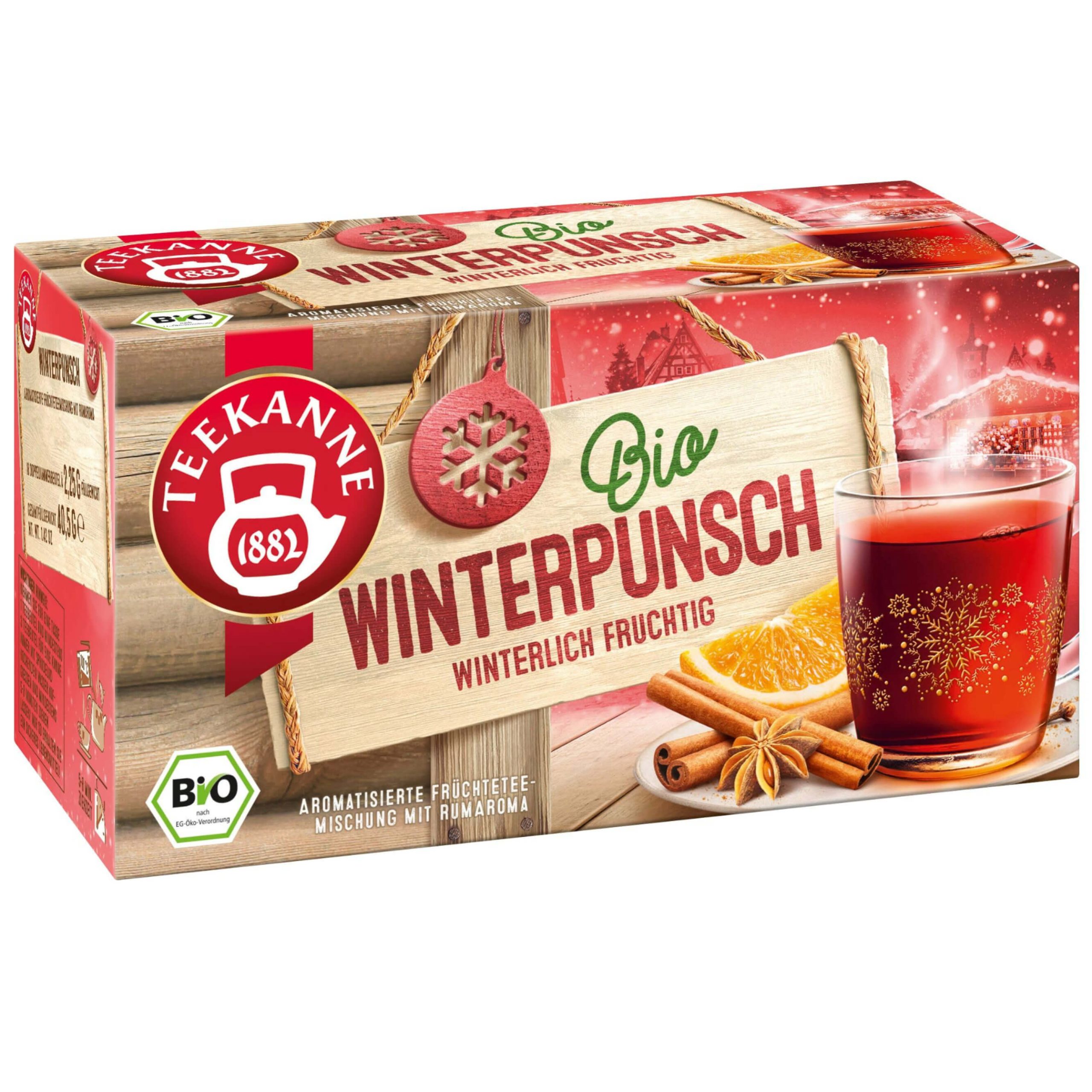 Teekanne Bio Winterpunsch Tee 18 x 2,25 g