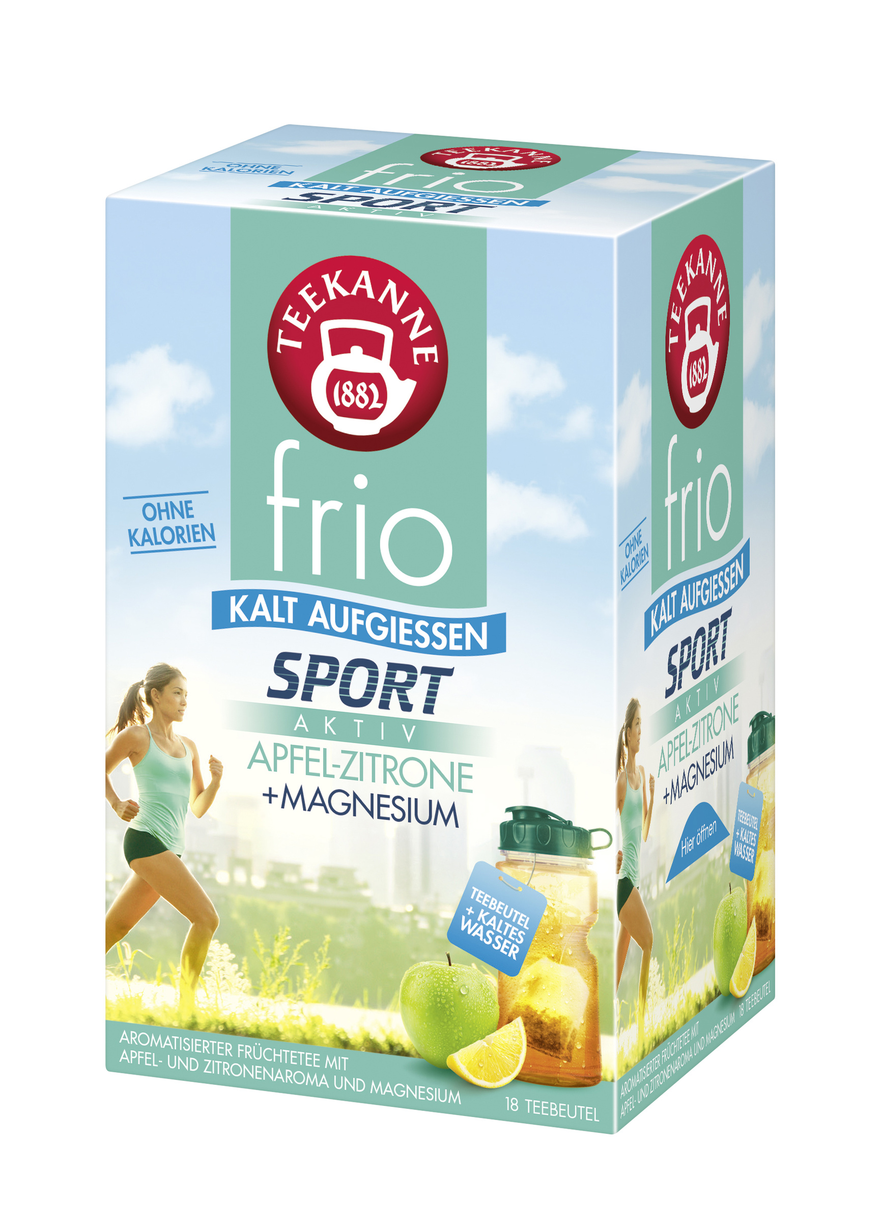 Teekanne frio Sport Aktiv Apfel-Zitrone 18x2,5g