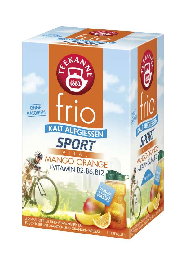 Teekanne frio Sport Vital Mango-Orange 18x2,5g